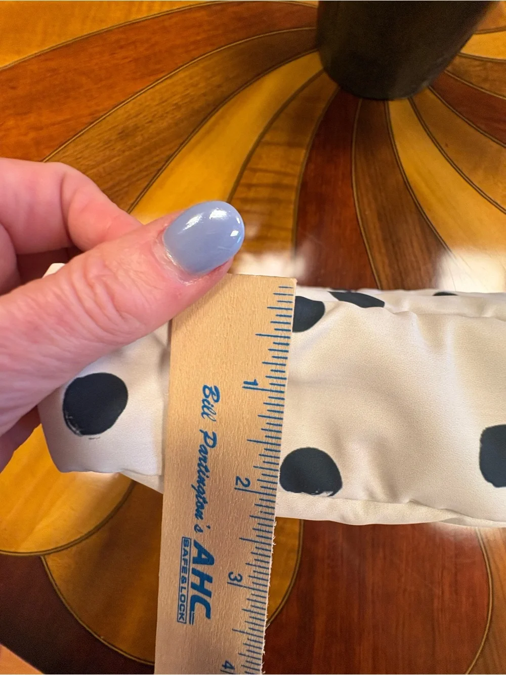SkinMedica White Cosmetic Pouch with Black Polka Dots